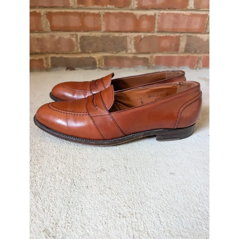 Alden Brown 685 Full Strap Slip On Loafer Leather Dress Shoes Size 11.5 D Mens